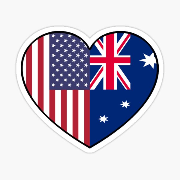 USA & AUS Sticker