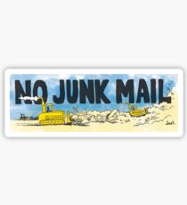 No Junk Mail Landfill Sticker