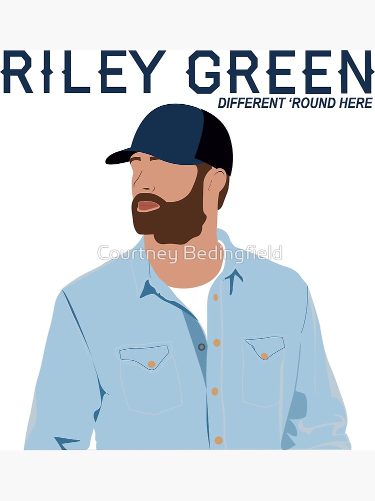 RILEY GREEN SIGNED IN A TRUCK RIGHT NOW FRAMED & MATTED CD w