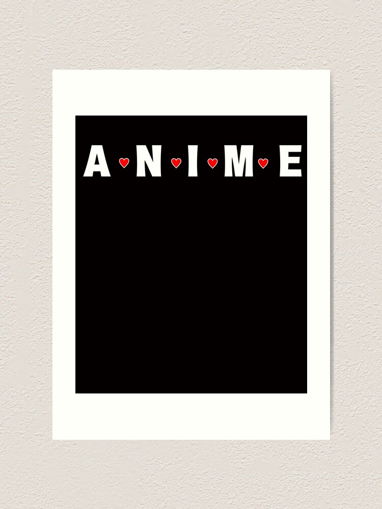 Love Anime Word Funny T-shirt Japanese 