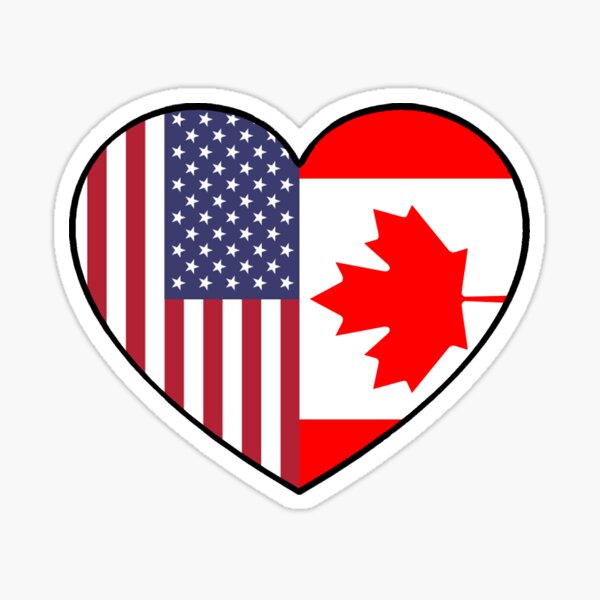 USA & Canada Sticker