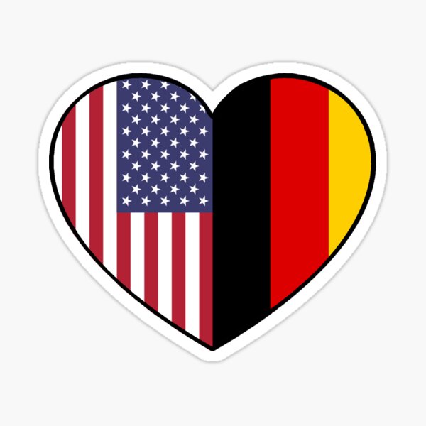 USA & Germany Sticker