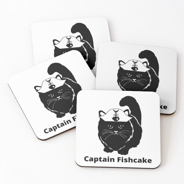 Item preview, Captain Fishcake - Black/ White designed and sold by CheekyChandler.
