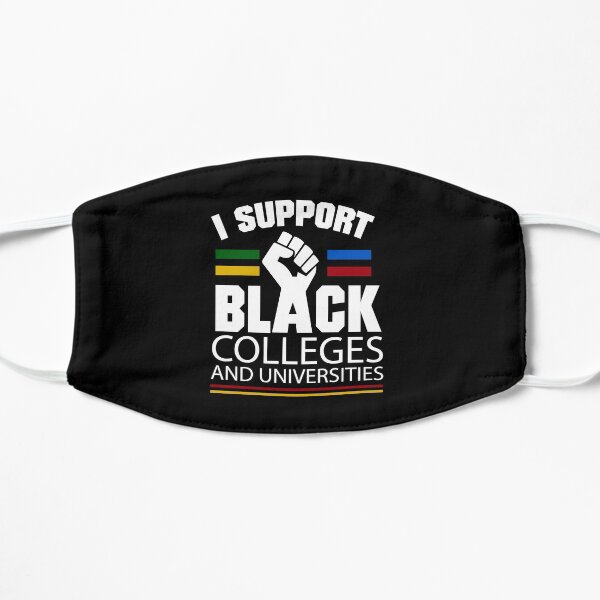 I Support Black Colleges HBCU Flat Mask