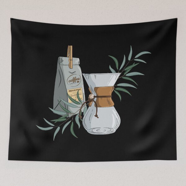 Item preview, Hand Drawn Coffeemaker - Coffee Lover Art designed and sold by Craftypineapple.