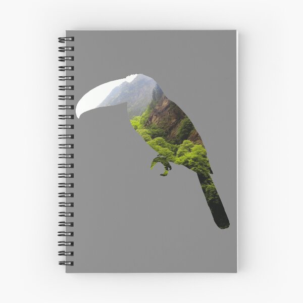 Item preview, Toucan Silhouette Misty Jungle Cutout designed and sold by nickp1480.