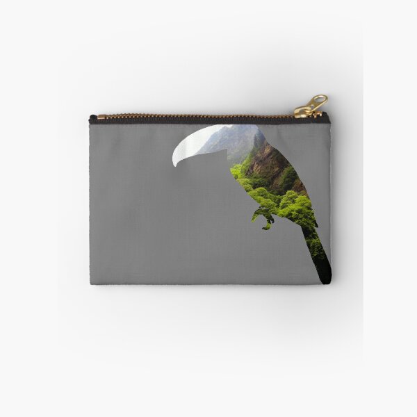 Item preview, Toucan Silhouette Misty Jungle Cutout designed and sold by nickp1480.