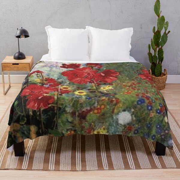 Item preview, Red geraniums spring garden designed and sold by sharlesart.