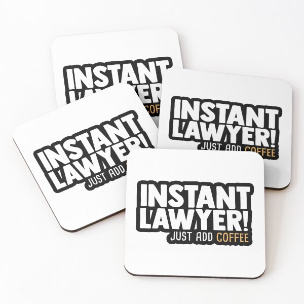 Item preview, Instant Lawyer! Just Add Coffee designed and sold by CourtOfApparel.