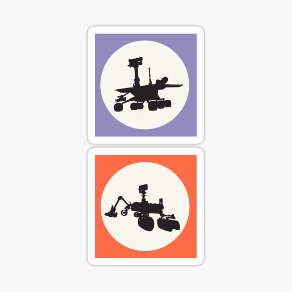 Opportunity & Curiosity Sticker