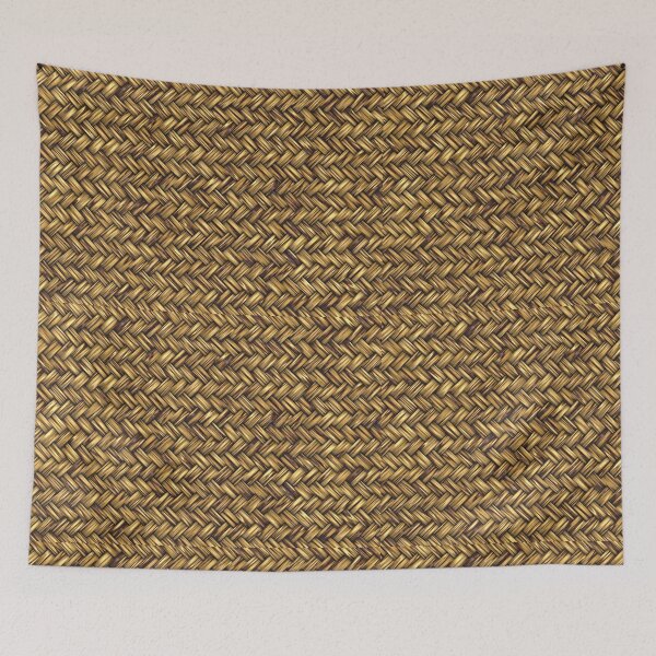 Item preview, Golden Abstract Woven Straw Wicker Design designed and sold by Sybille-Yates.