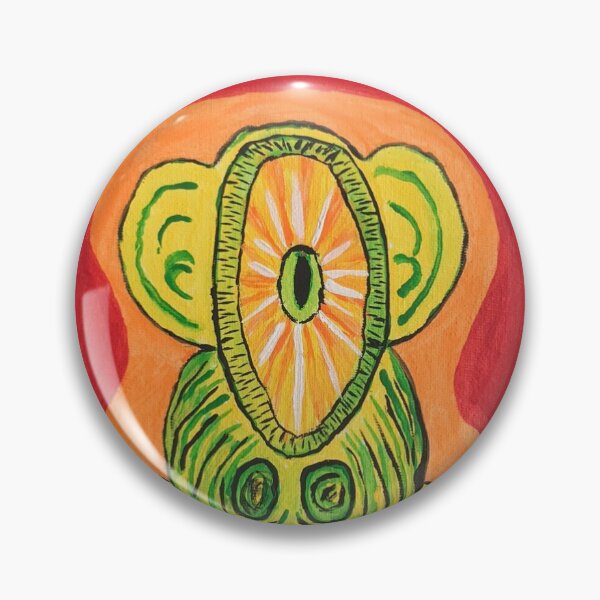 Item preview, Cyclopes monkey acrylic painting  designed and sold by AndyAltered.