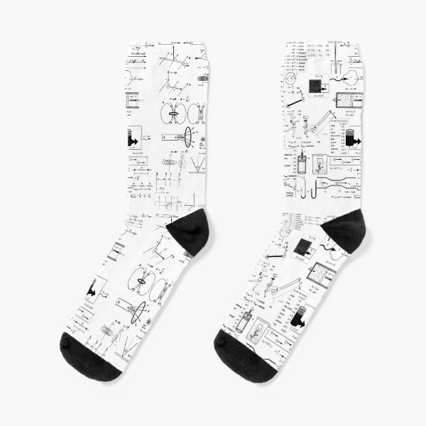 General Physics Formula Set Socks