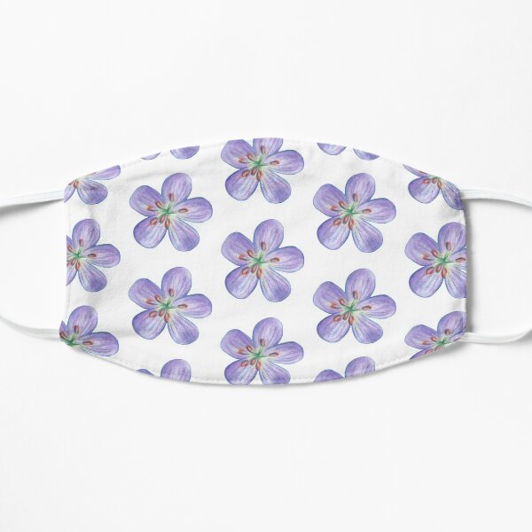 Purple Phlox Flat Mask