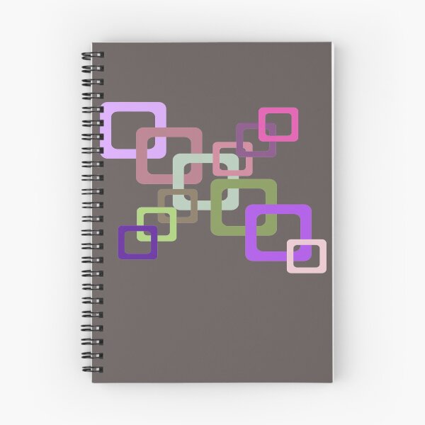 Aperçu de l'œuvre Rectangles roses, violets, bleus et verts rétro créée et vendue par simpsonvisuals.