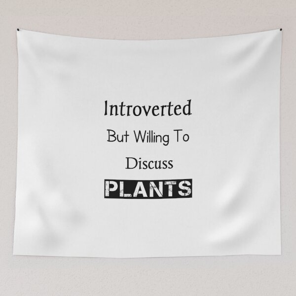 Item preview, Introverted but willing to discuss plants Classic T-Shirt,introverts t-shirts,funny t-shirts,plant t-shirts,pots t-shirts designed and sold by Essakhi12.