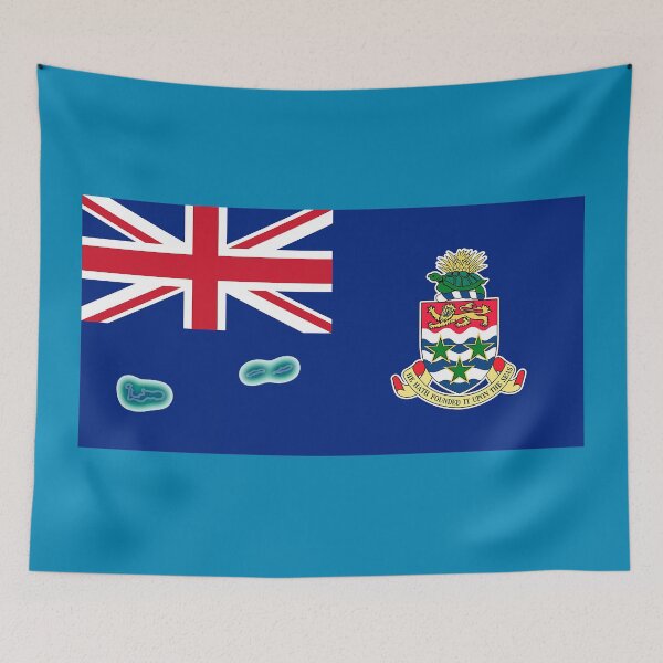 Item preview, Cayman Islands Flag with Map of the Cayman Islands designed and sold by Havocgirl.