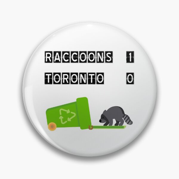Item preview, Funny Raccoons 1 Toronto 0 Recycle Bin Color designed and sold by TinyStarCanada.