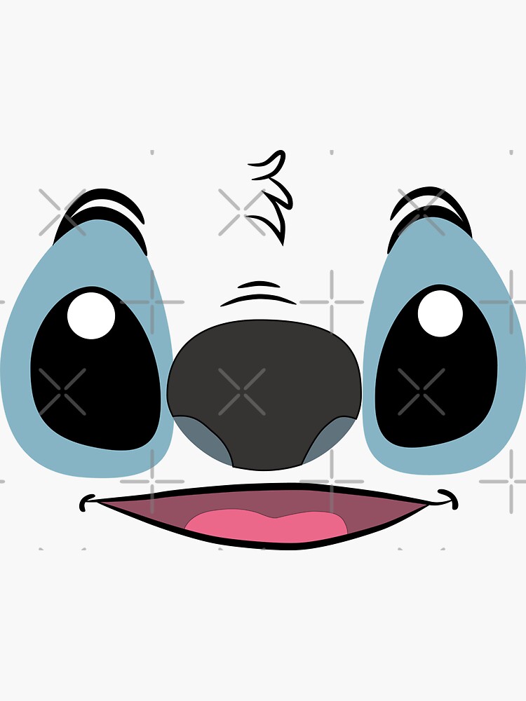  Stitch Face Sticker For Sale By Julia2Julia Redbubble