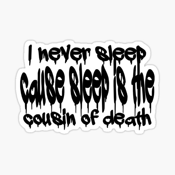Aperçu de l'œuvre Nas - Je ne dors jamais parce que le sommeil est le cousin de la mort créée et vendue par primawm.