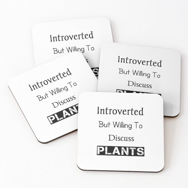 Item preview, Introverted but willing to discuss plants Classic T-Shirt,introverts t-shirts,funny t-shirts,plant t-shirts,pots t-shirts designed and sold by Essakhi12.