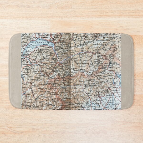 Item preview, Where France, Italy and Switzerland Meet, 1800s map designed and sold by djrunnels.