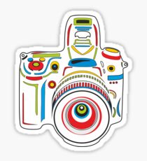Rainbow Camera Fun Sticker