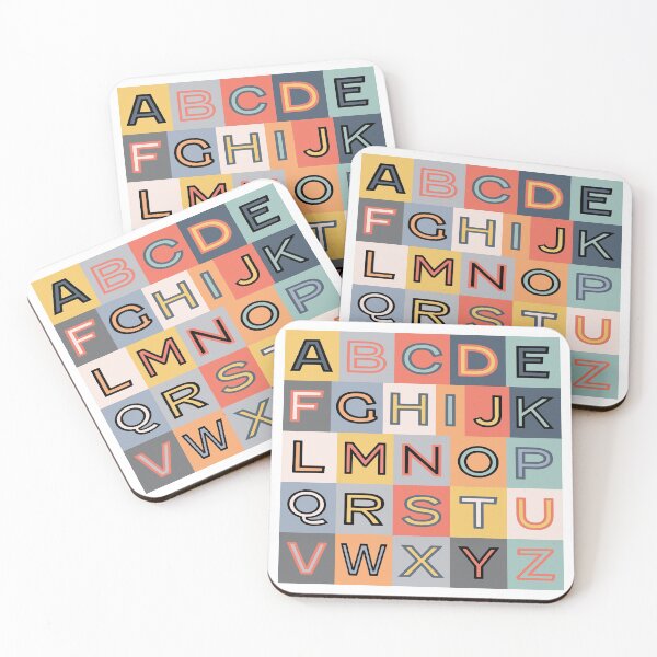 Item preview, Colorful Alphabet Pattern designed and sold by D-Spot Shop.