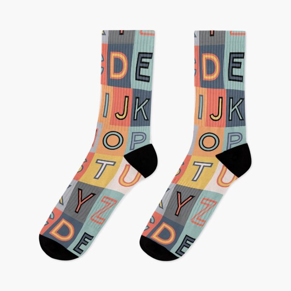 Item preview, Colorful Alphabet Pattern designed and sold by D-Spot Shop.