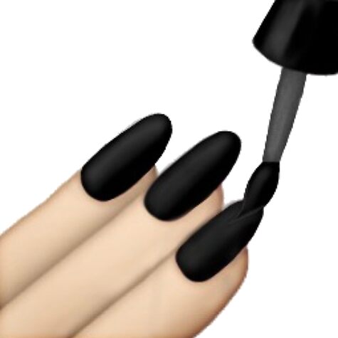 "Black Nails Emoji" Stickers by lazyville | Redbubble