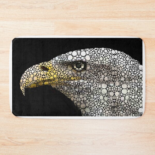 Item preview, Bald Eagle Art - Eagle Eye - Stone Rock'd Art designed and sold by Sharon Cummings Art.