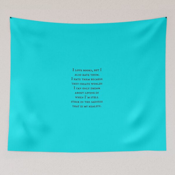 Item preview, Reality of Books Quote designed and sold by MysticalCrazy.