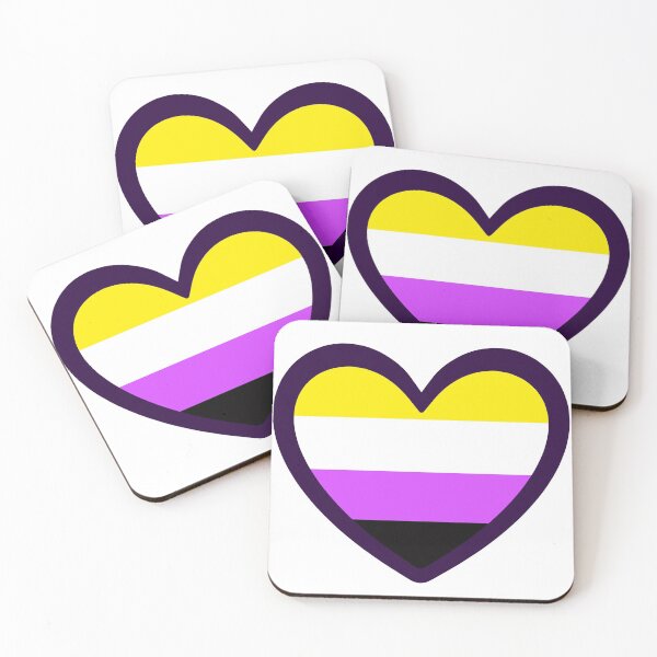 Item preview, Pride Hearts - Non-Binary designed and sold by Kanterei.