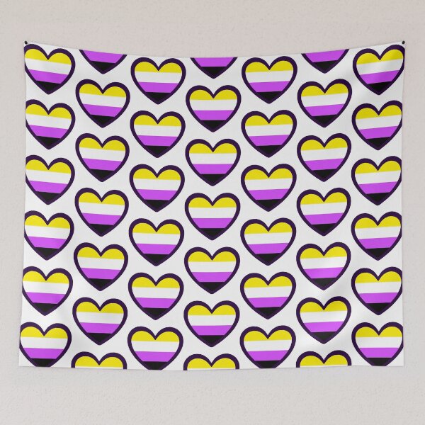 Item preview, Pride Hearts - Non-Binary designed and sold by Kanterei.
