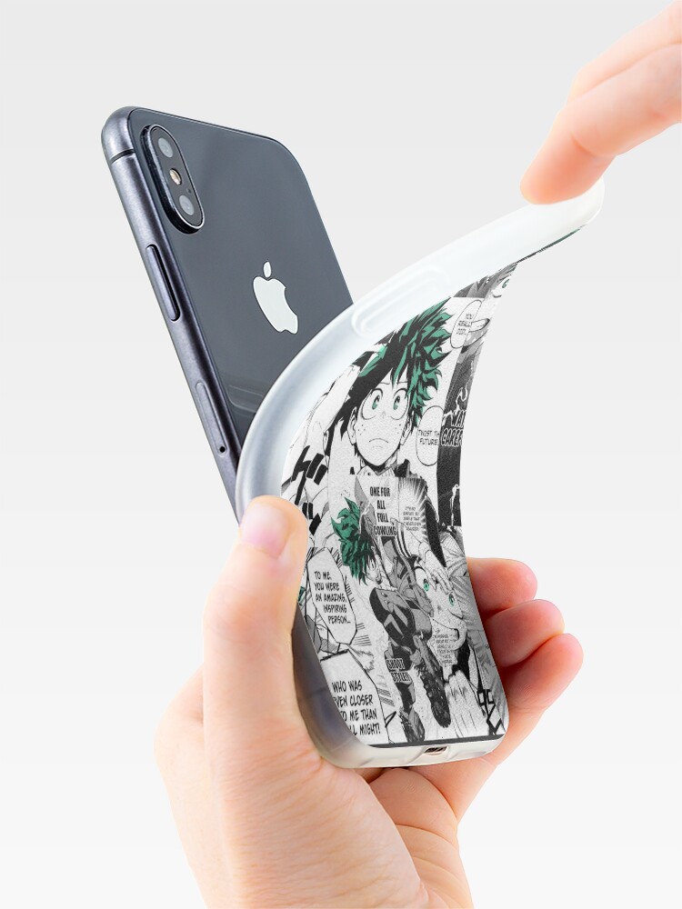 Disover My Hero Academia Deku Manga Collage  iPhone Case