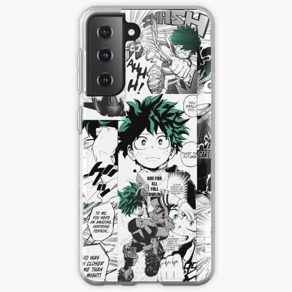 My Hero Academia Deku Manga Collage Samsung Galaxy Soft Case