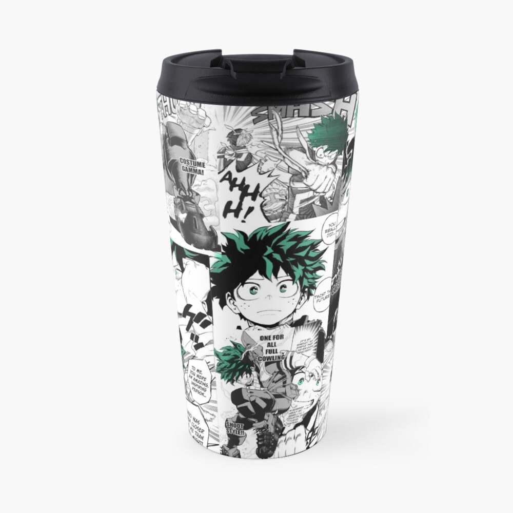 "My Hero Academia Deku Manga Collage " Travel Coffee Mug for Sale by