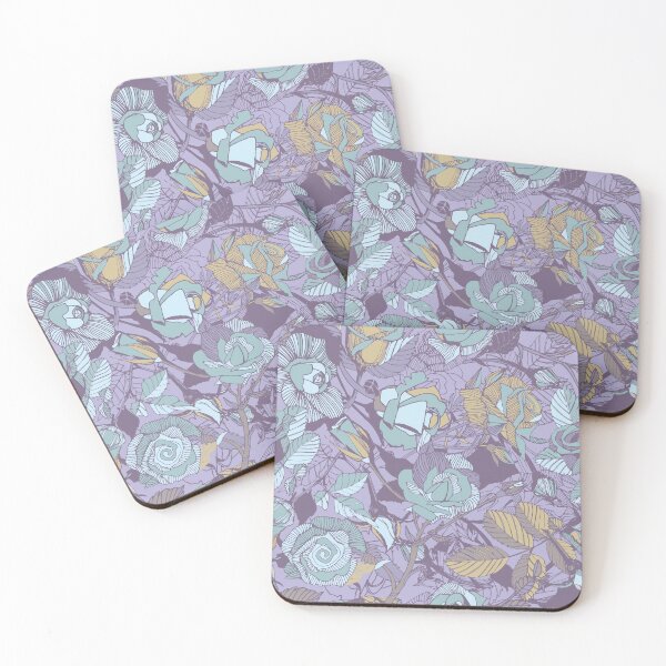 Item preview, rose lineart florals | soft winter designed and sold by camcreativedk.