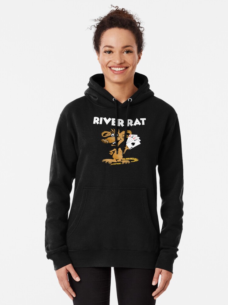 Alternate view of River Rat Design Pullover Hoodie