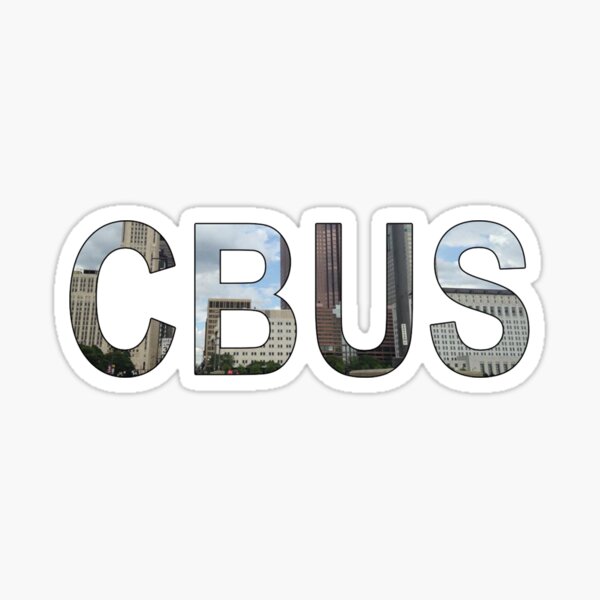 Columbus Ohio CBUS City View Sticker