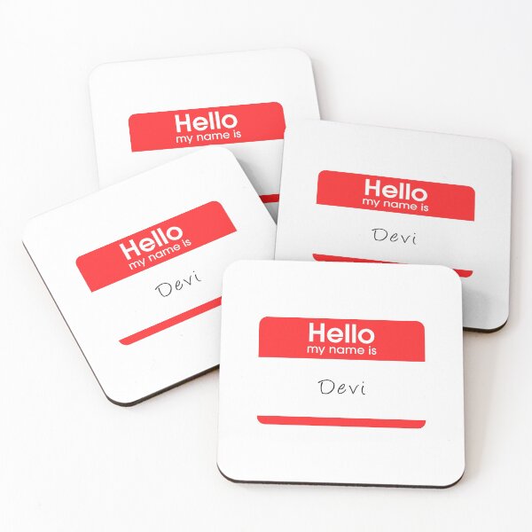 Item preview, Hello, My Name Is Devi designed and sold by stickerrqueen.