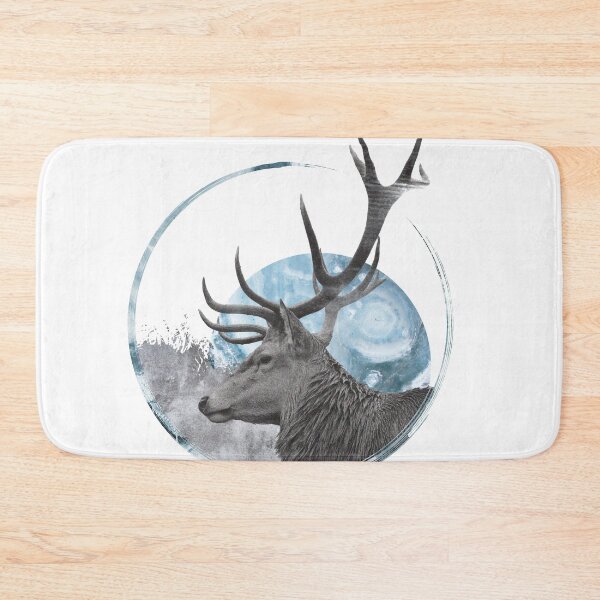 Item preview, Deer-moon composition, modern montage designed and sold by SoftFigurine.