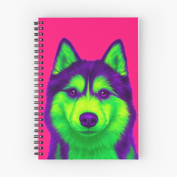 Item preview, Purple and Green Husky designed and sold by NeonFuzz.