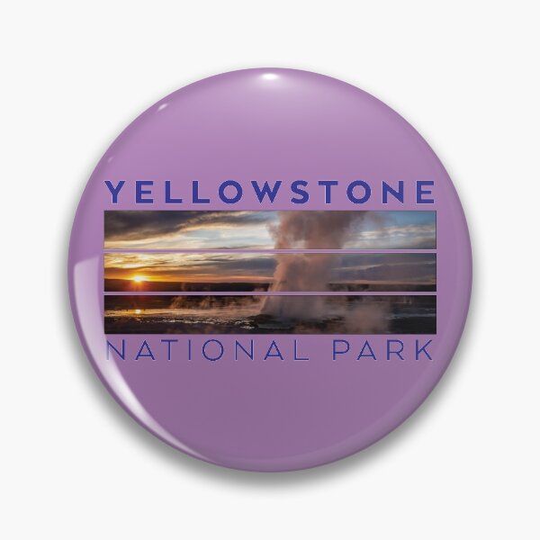 Item preview, Yellowstone National Park, Clepsydra Geyser at Sunset designed and sold by AvocaSpring.