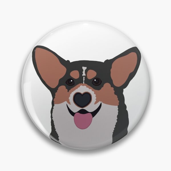 Artikelvorschau, Corgi Face Tri Farbe entworfen und verkauft von Clarmeleon.