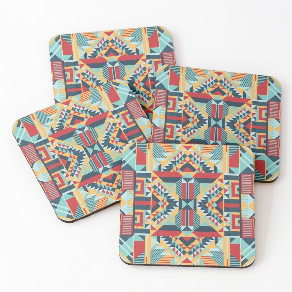 Item preview, Colorful Southwest Art Squares and Diamond Shapes Pattern 10 designed and sold by dhajr.
