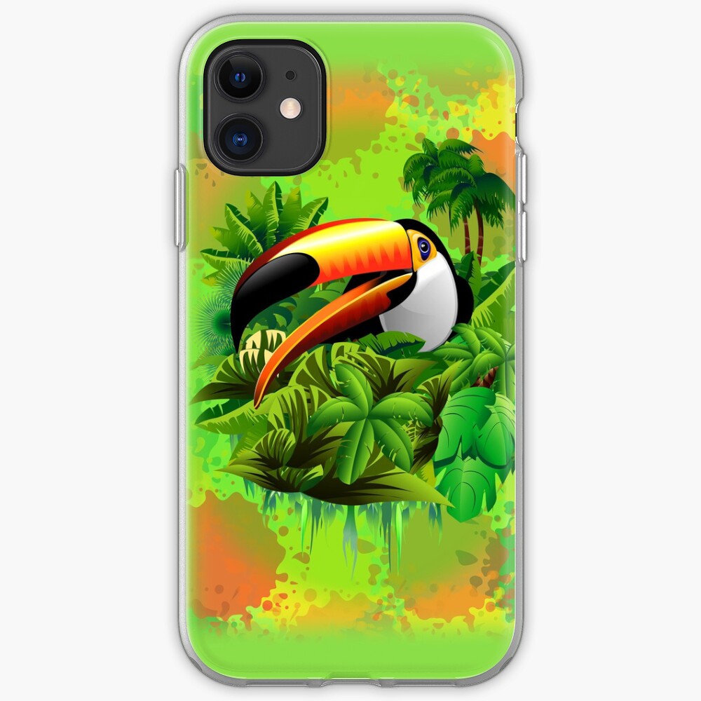 Toucan on Wild Green Jungle iPhone Case & Cover