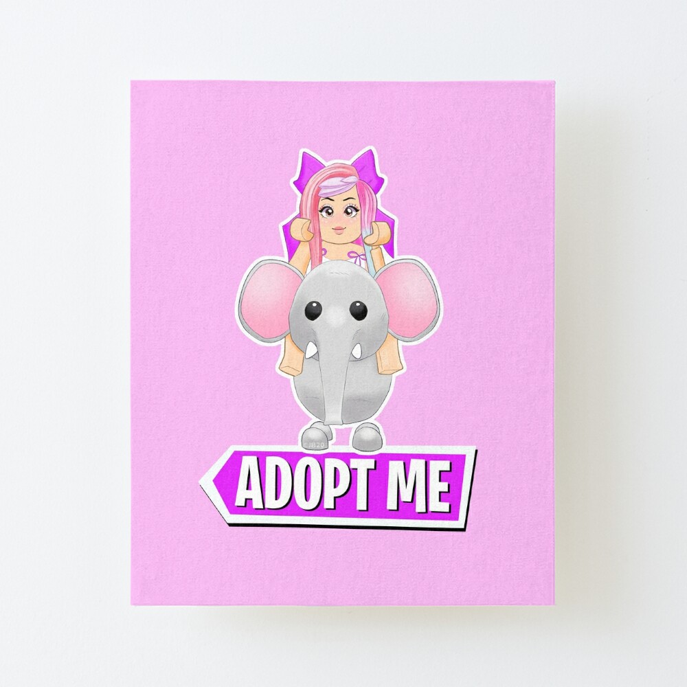 Adopt Me Elephant With Logo Art Board Print By Pickledjo