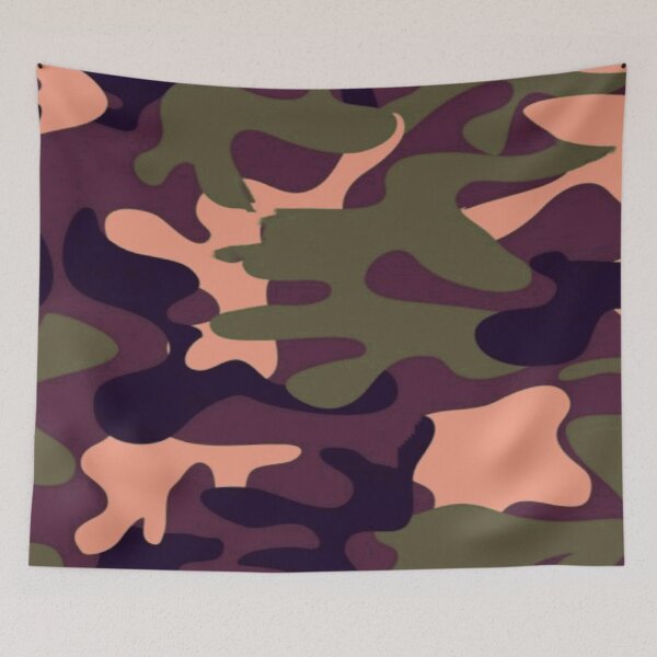Item preview, Black and purple pink kai camouflage designed and sold by philippe souvy.