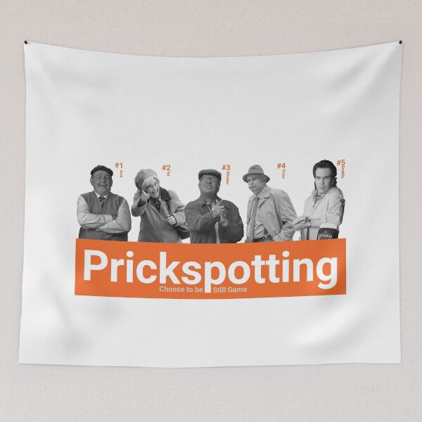 Item preview, Prickspotting Still Game take on Trainspotting Line up designed and sold by boxoflyrics.